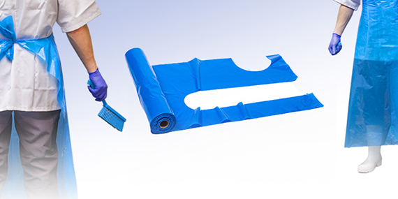 Fartuchy foliowe jednorazowe